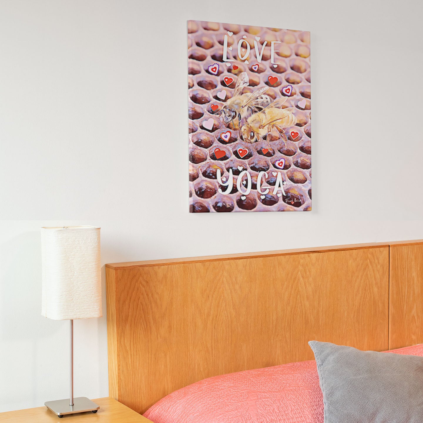 bees canvas art