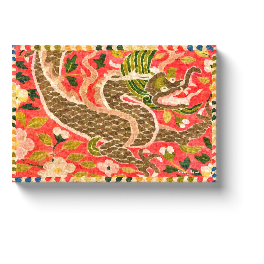 china dragon art jade dragon in a sea