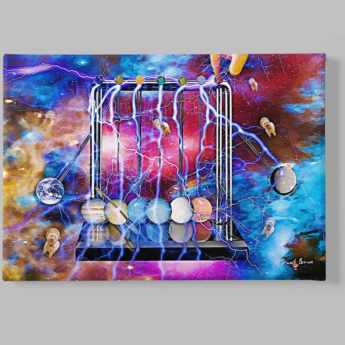 god plays dice with the universe wall art print