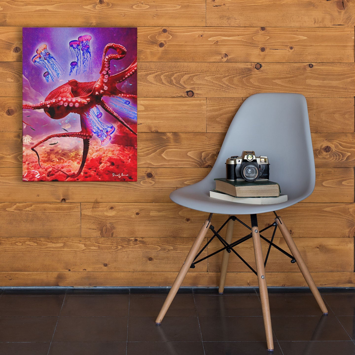 jellyfish attacks art print