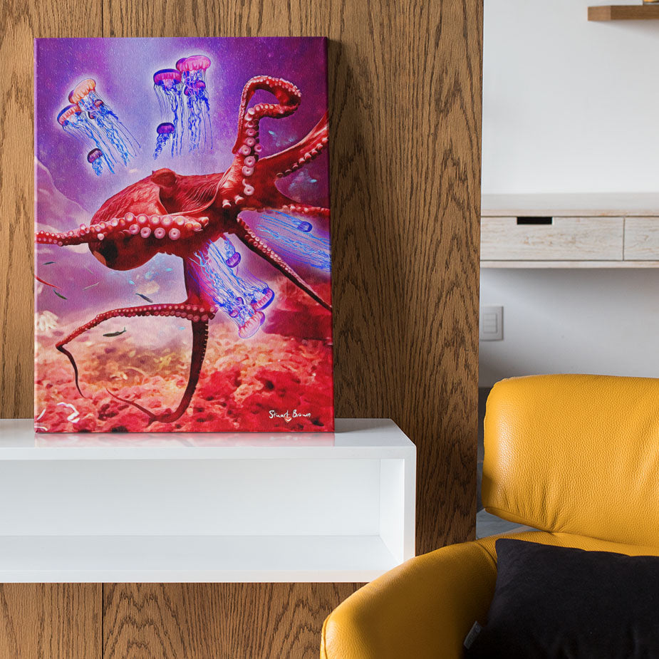 kraken art print