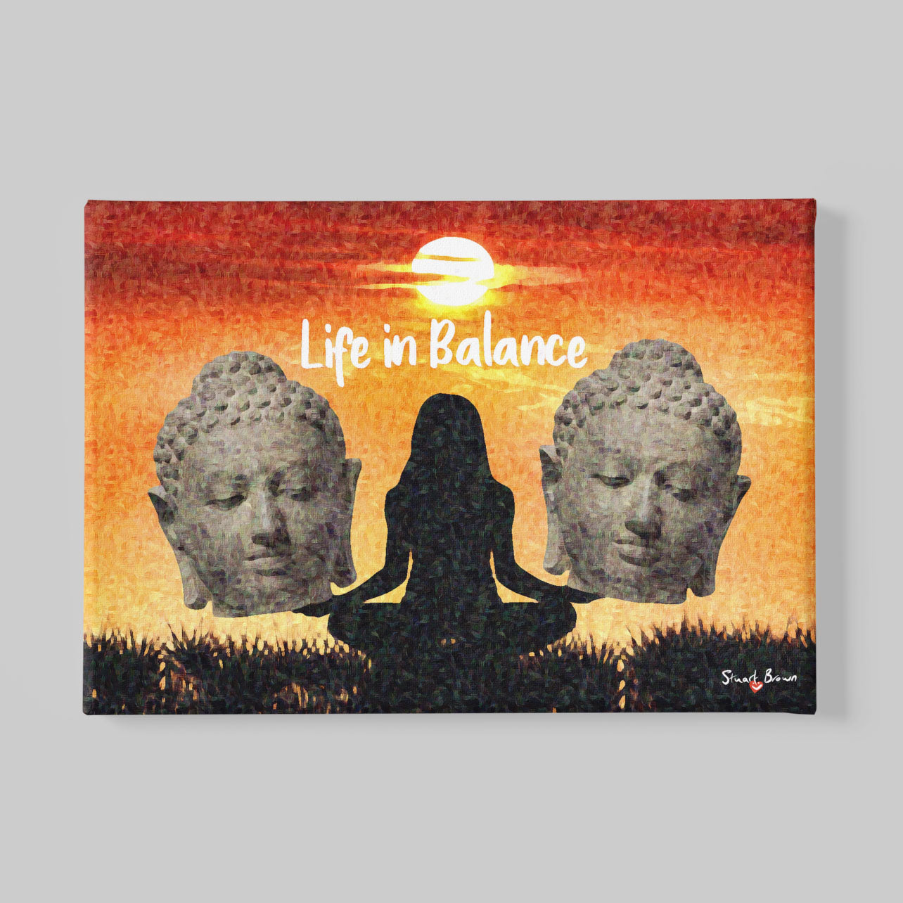 life in balance wall art canvas print
