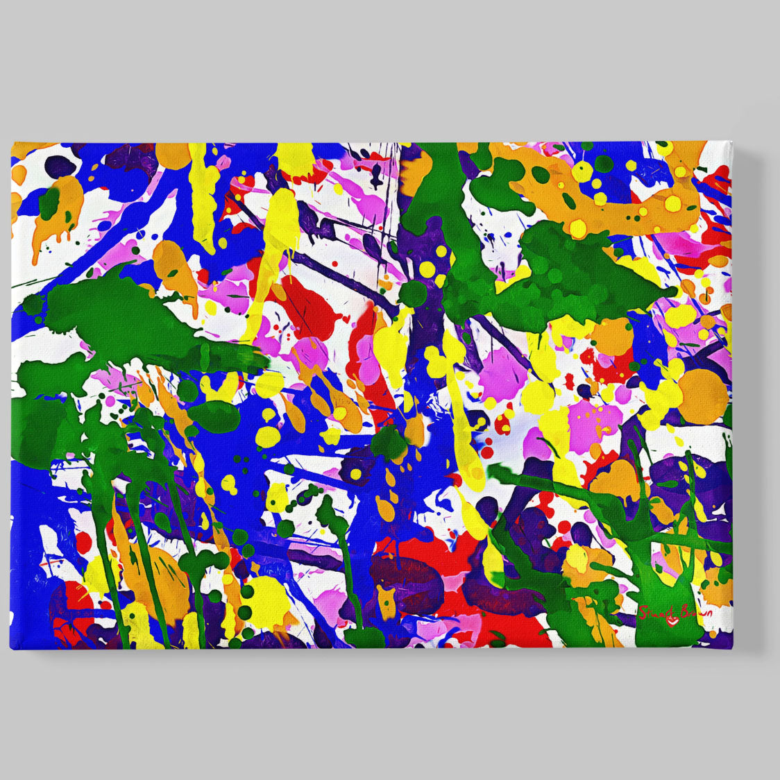 rainbow deconstructed wall art print