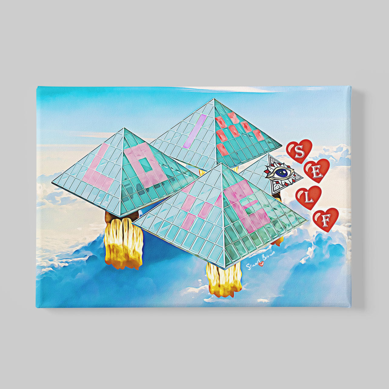 self love pyramid art