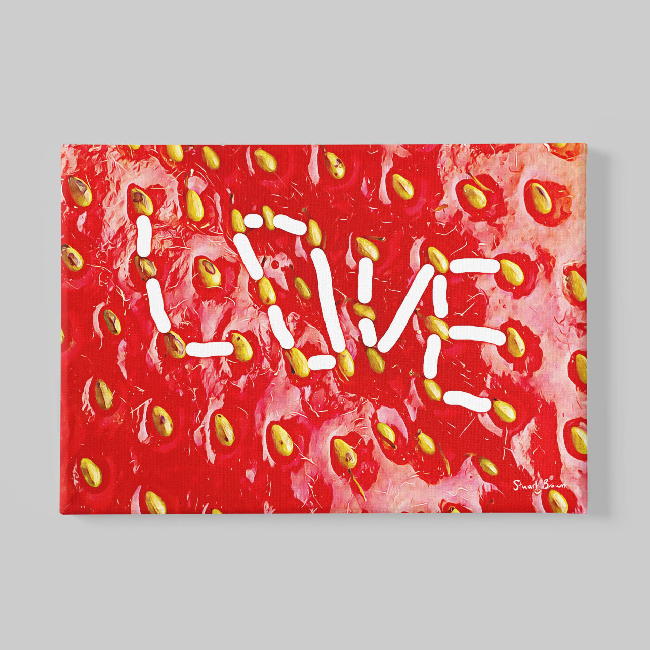 strawberry art
