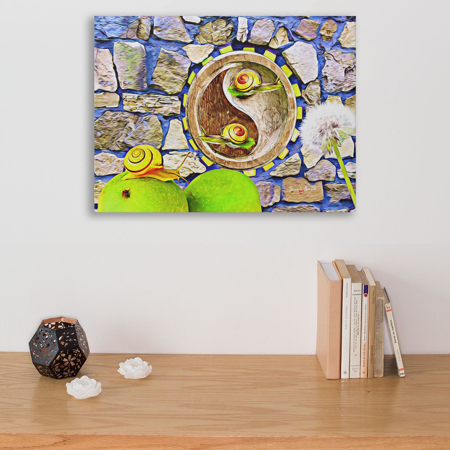 yin yang art print