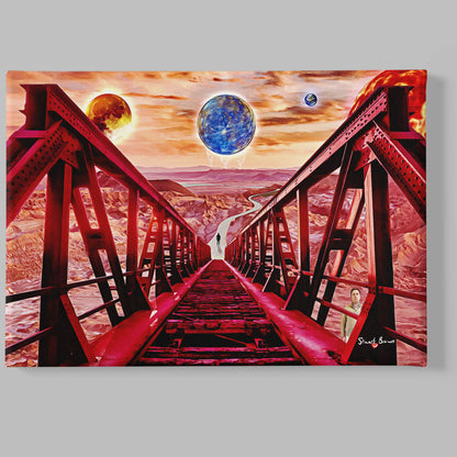 a bridge across forever wall art print