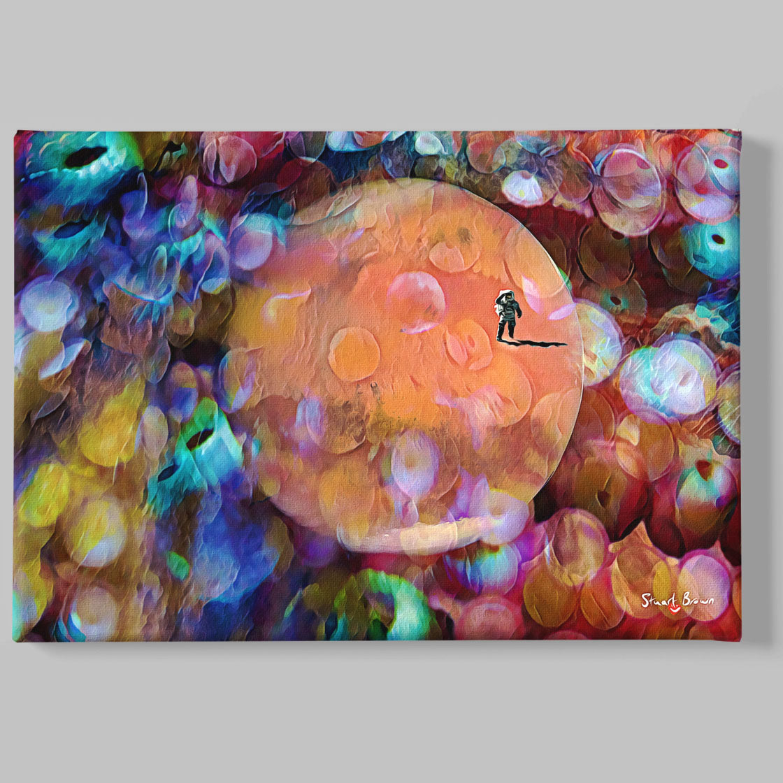 a martian kaleidoscope wall art print