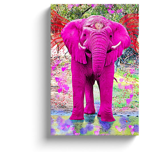 all knowing pink love elephant