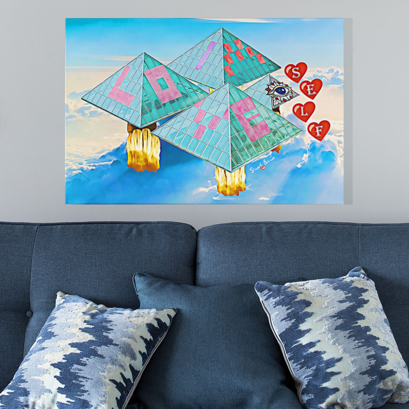 all seeing eye canvas print