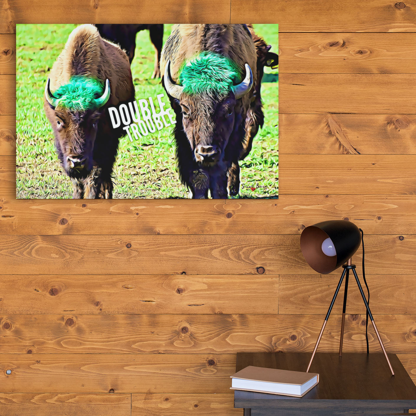 bison calves art