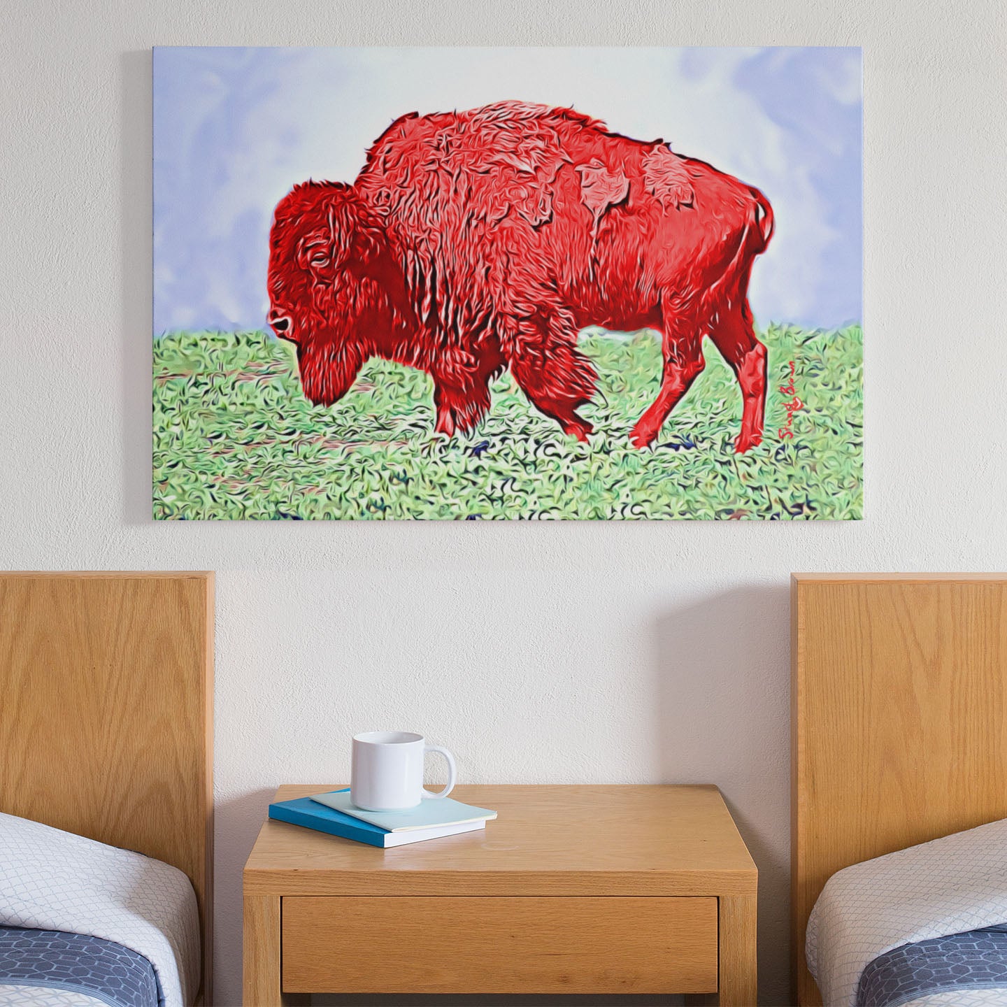 bison wall art