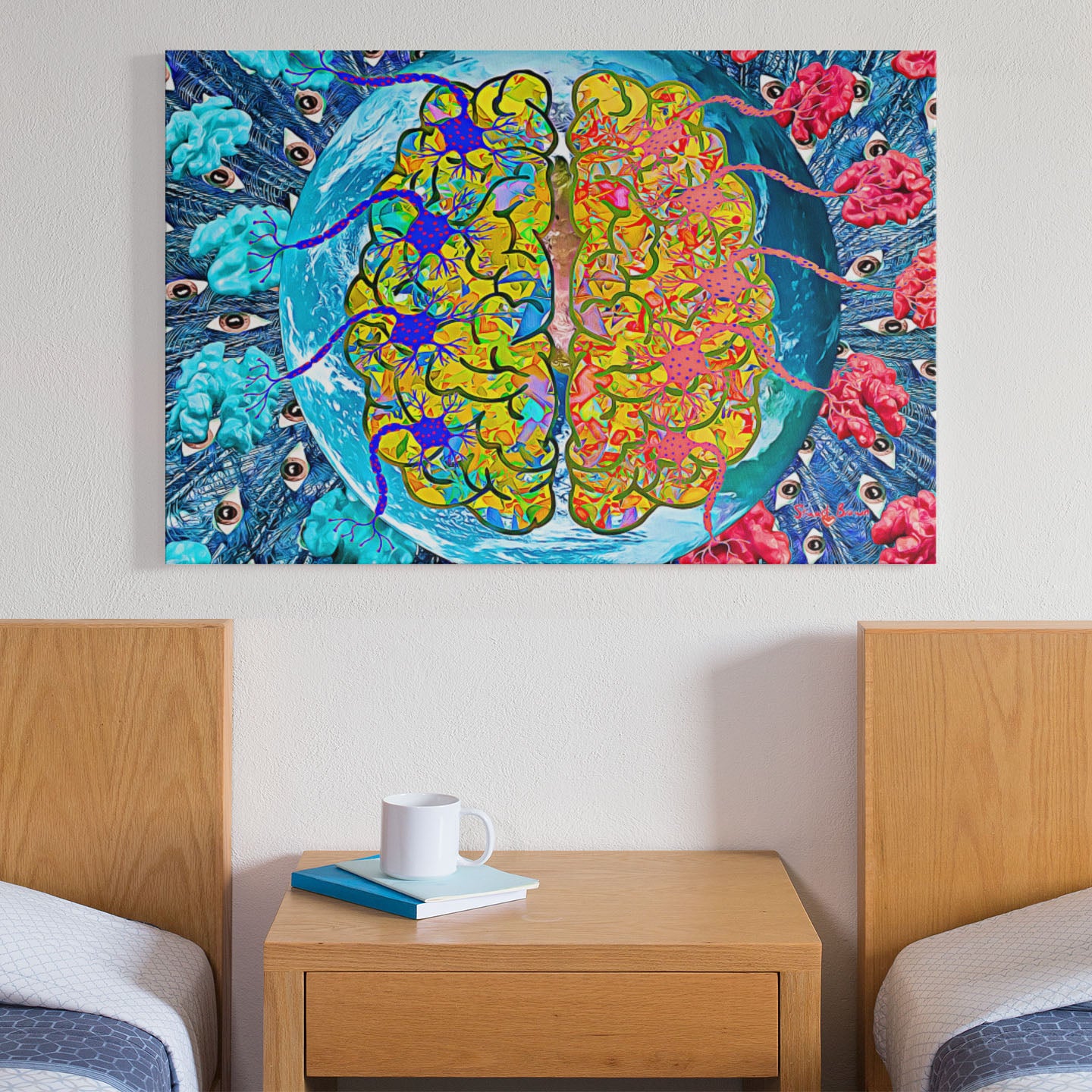brain wall art