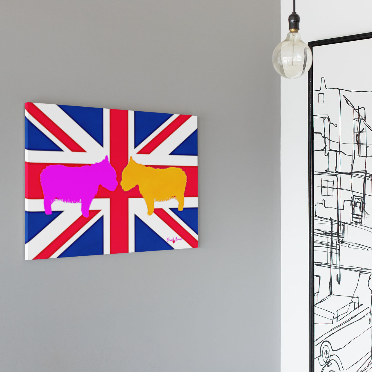 british flag art print