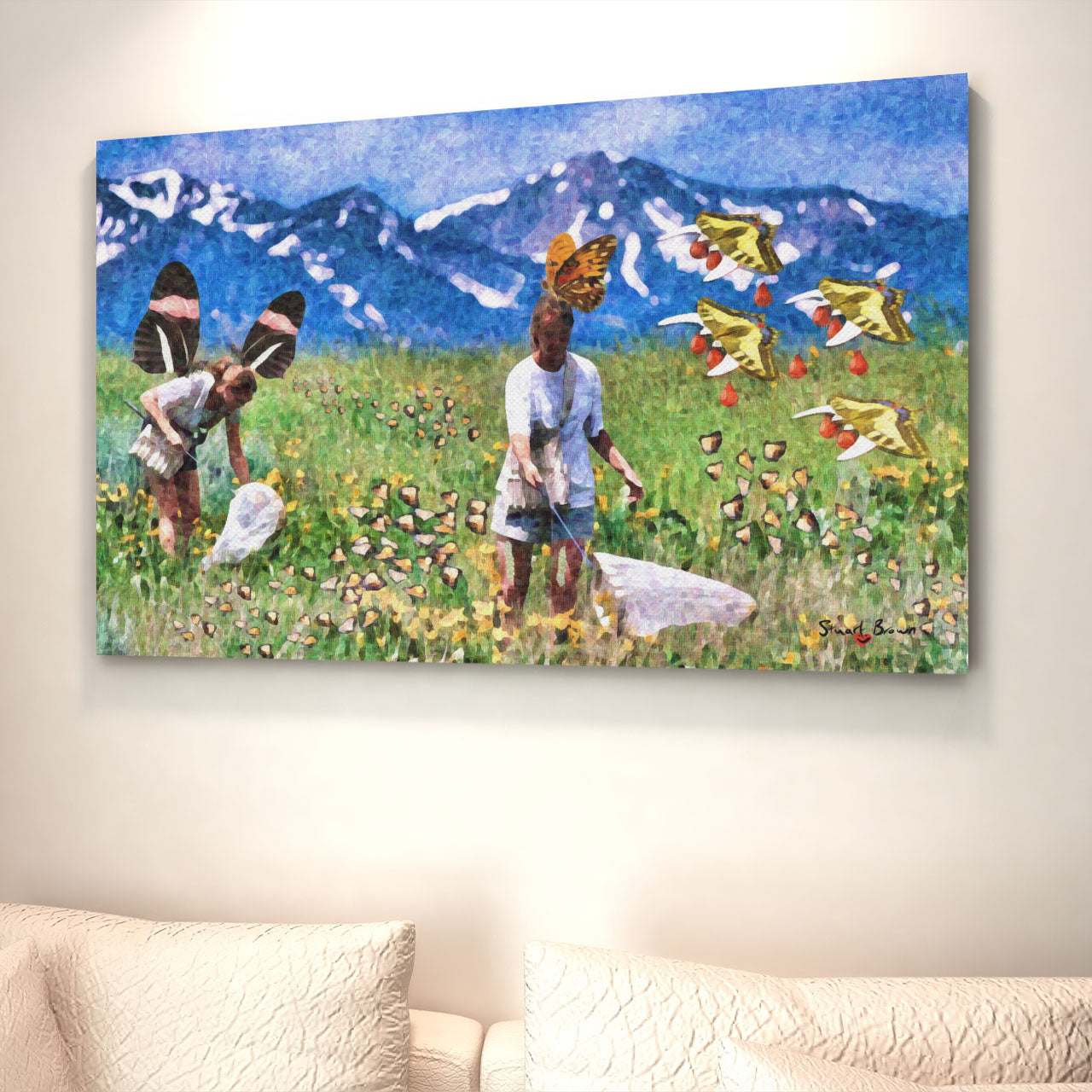 butterfly collecting wall art