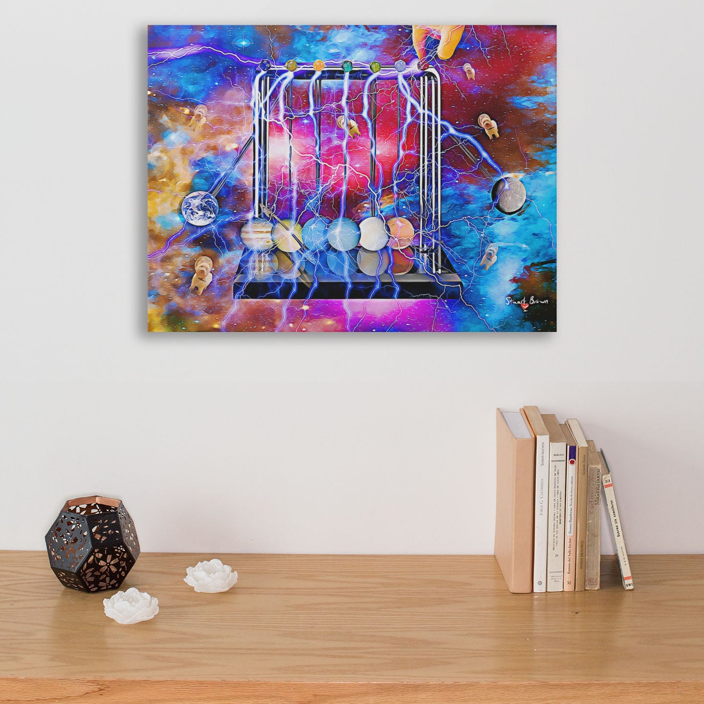 einstein space spiritual art print