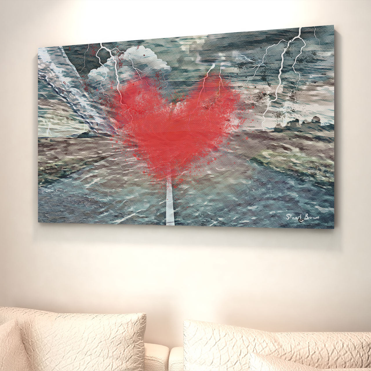 heart wall art print