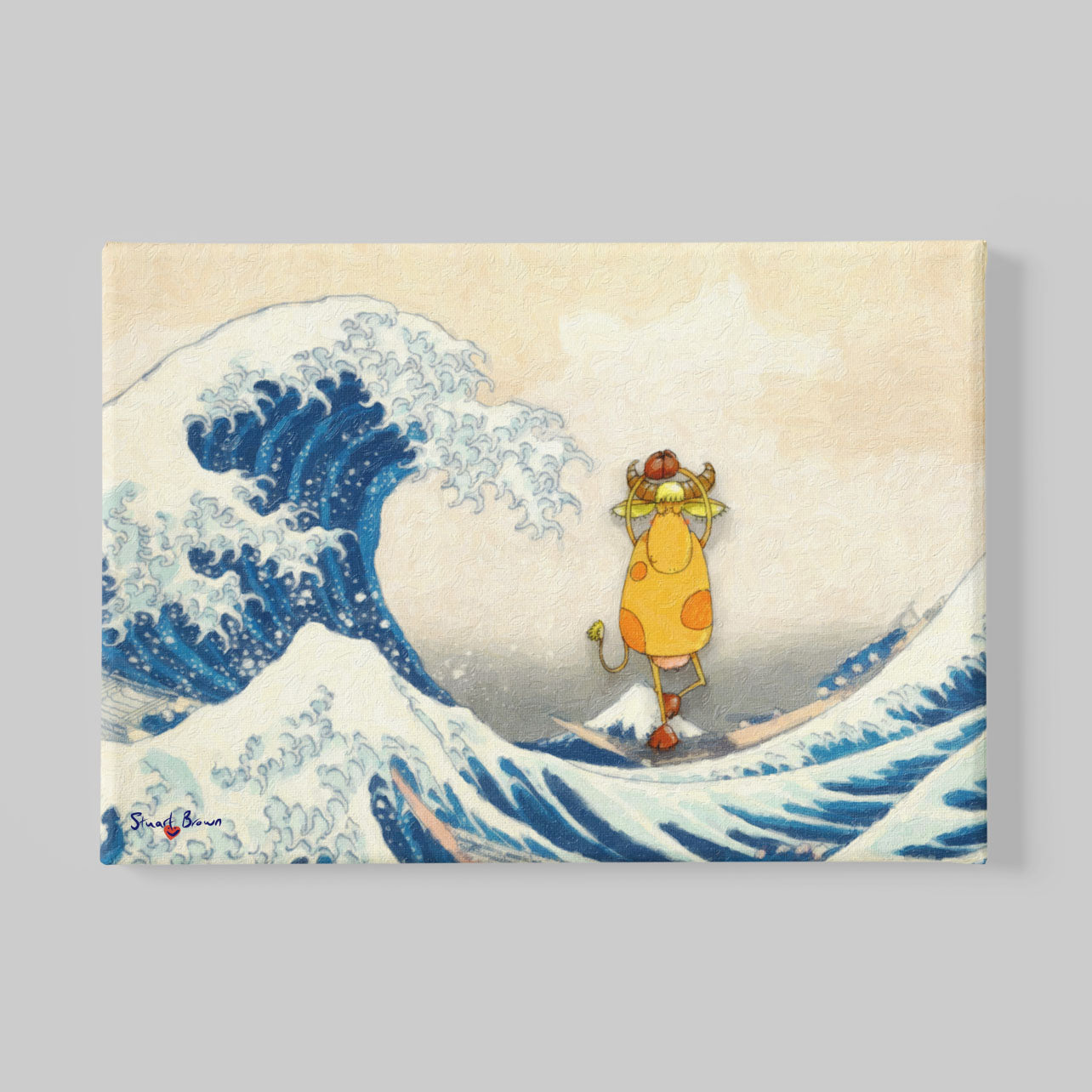 hokusai yoga print