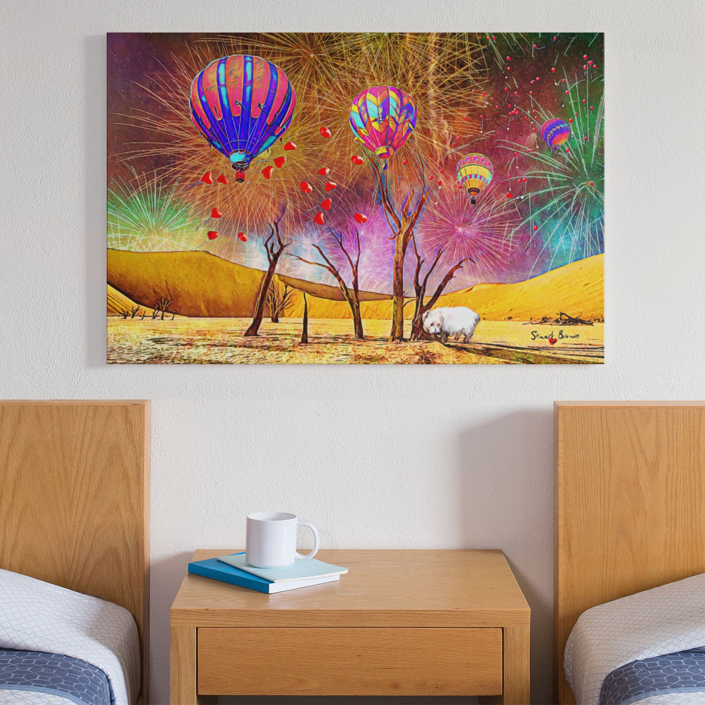 hot air balloon art