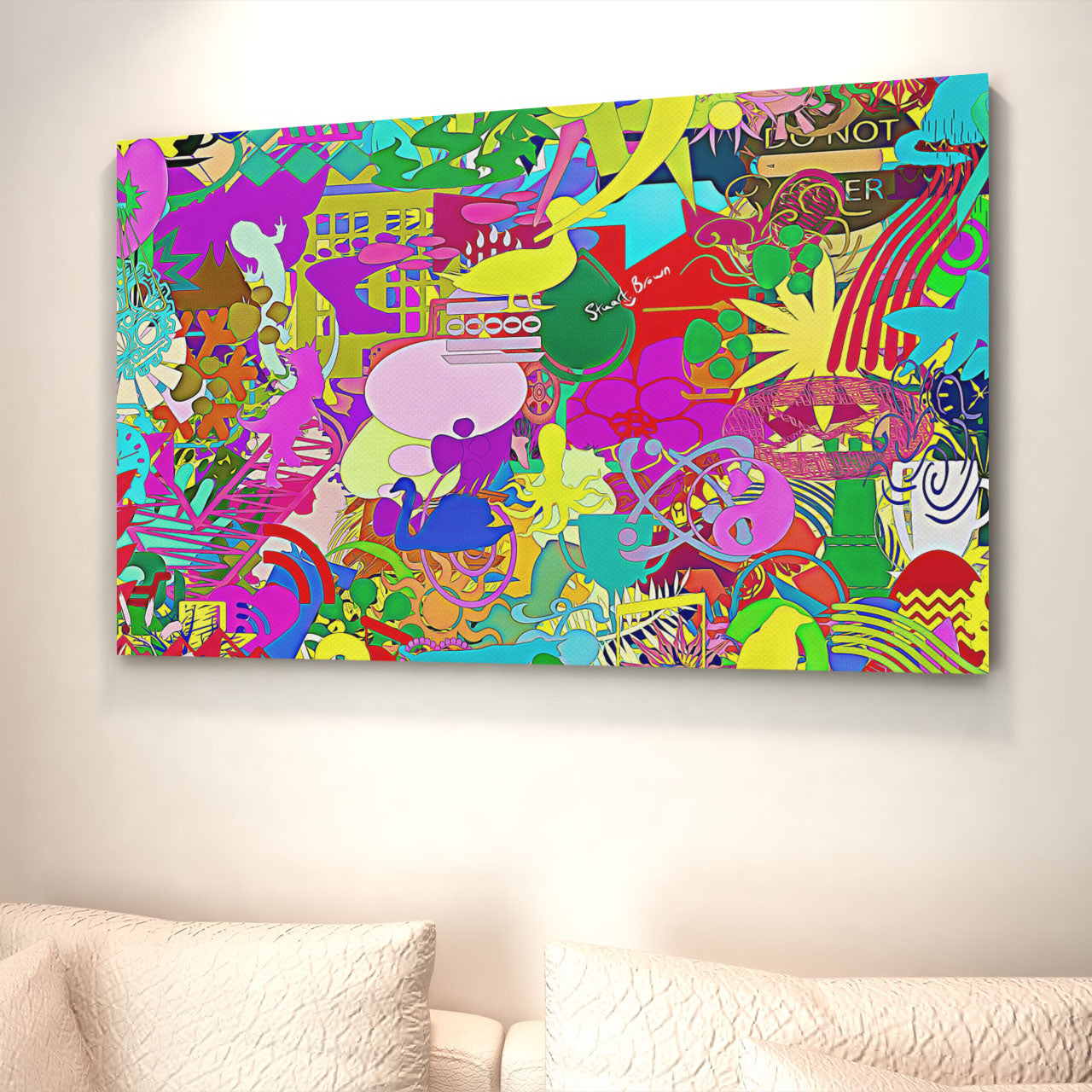 jumbled thoughts wall art print