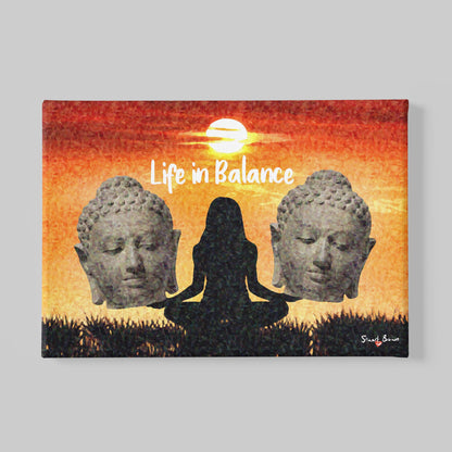 life in balance wall art canvas print