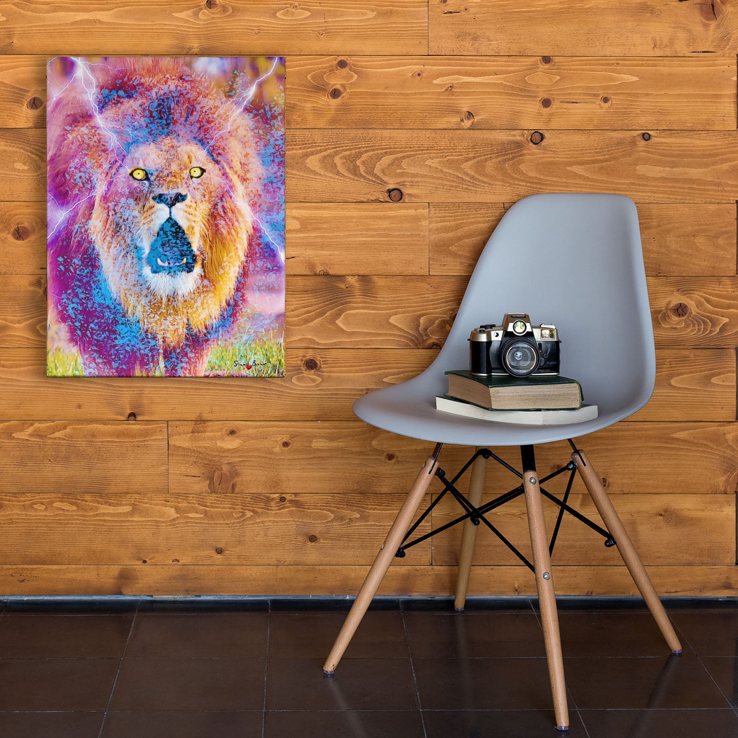 lion mane art print