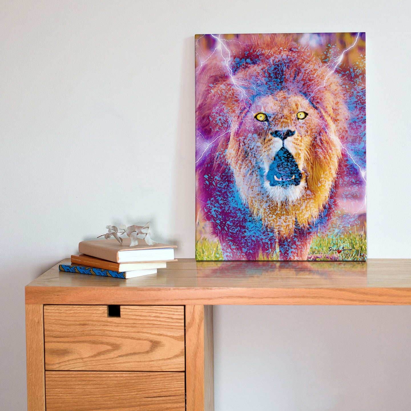 lion roar art