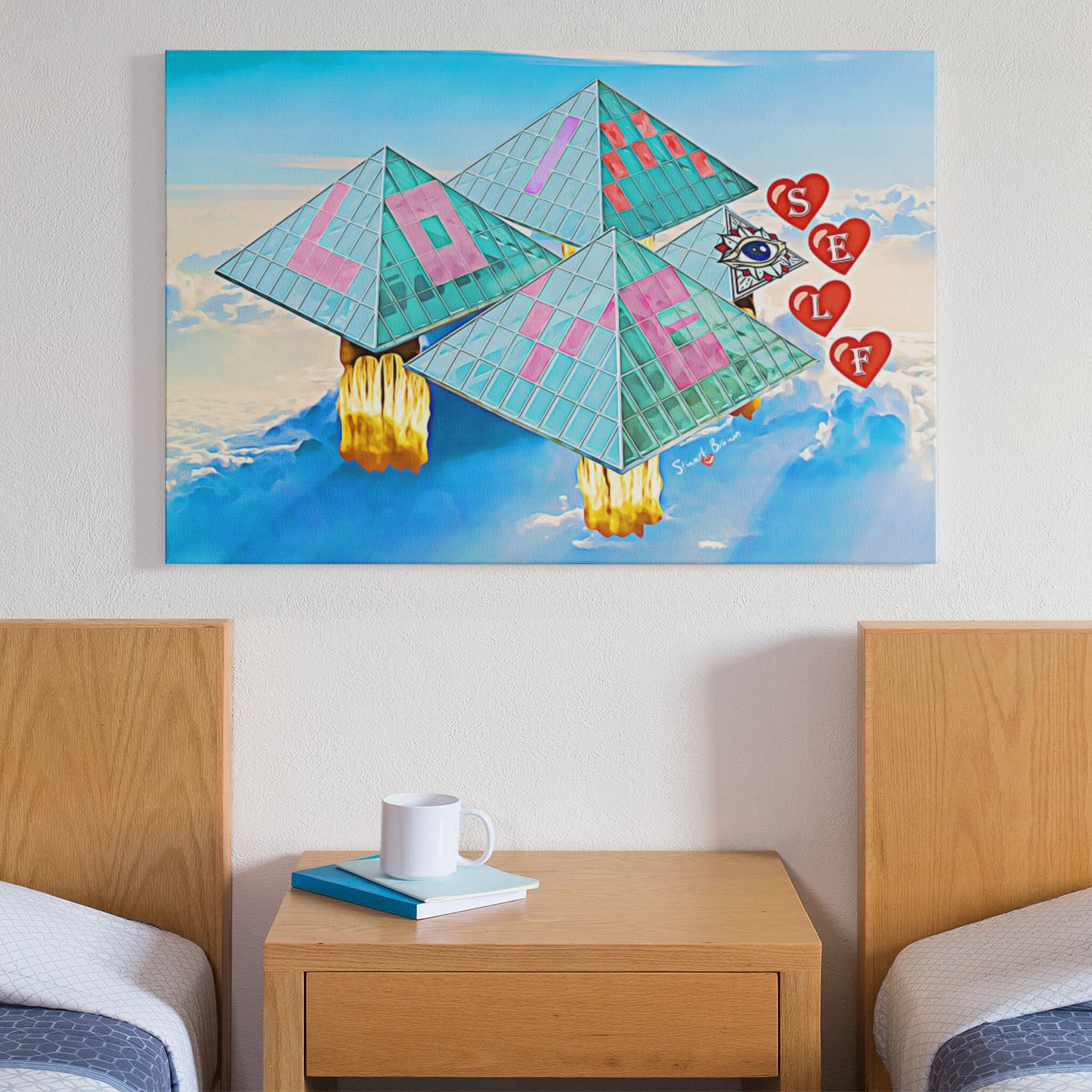 pyramid power canvas art