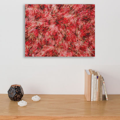 red abstract art print