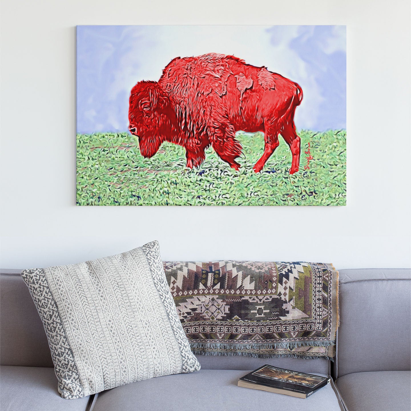 red buffalo art
