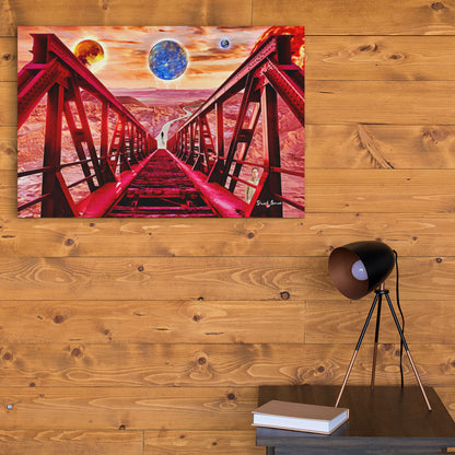 red planet art print