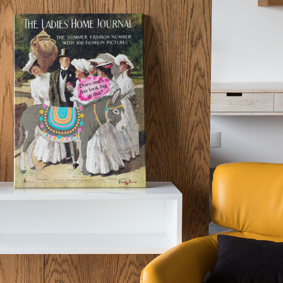 the ladies home journal does ones ass look big in this wall art print