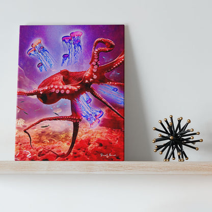 underwater marine animal art print