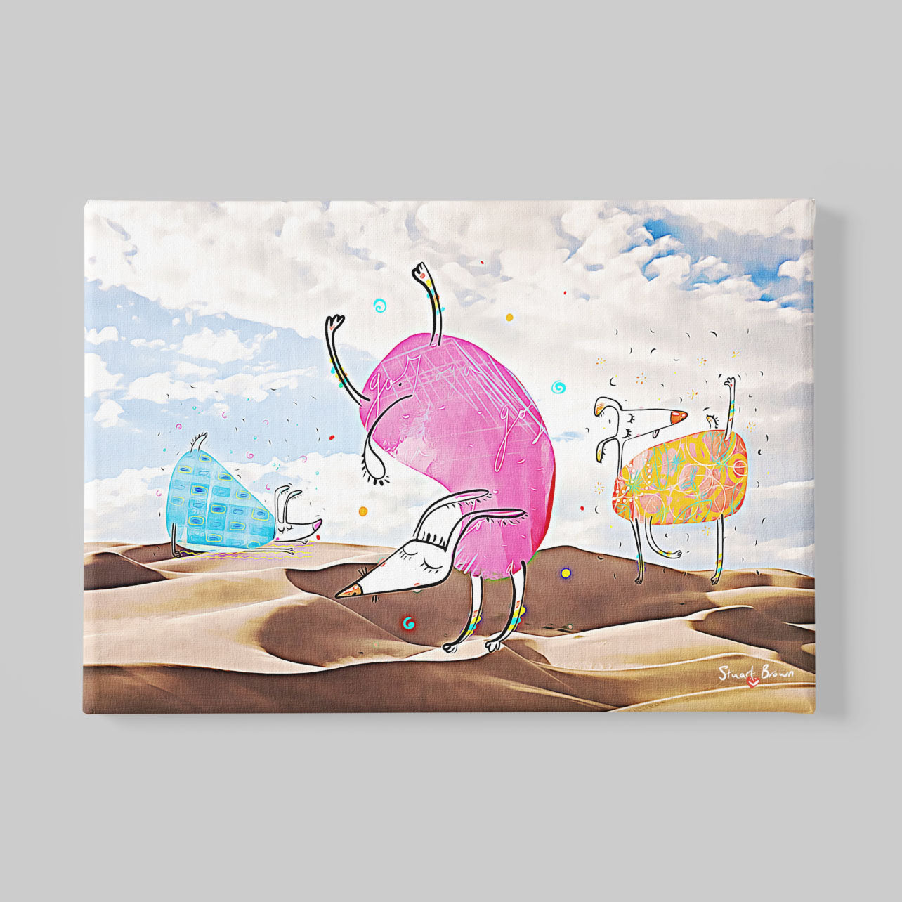 yoga asanas canvas print