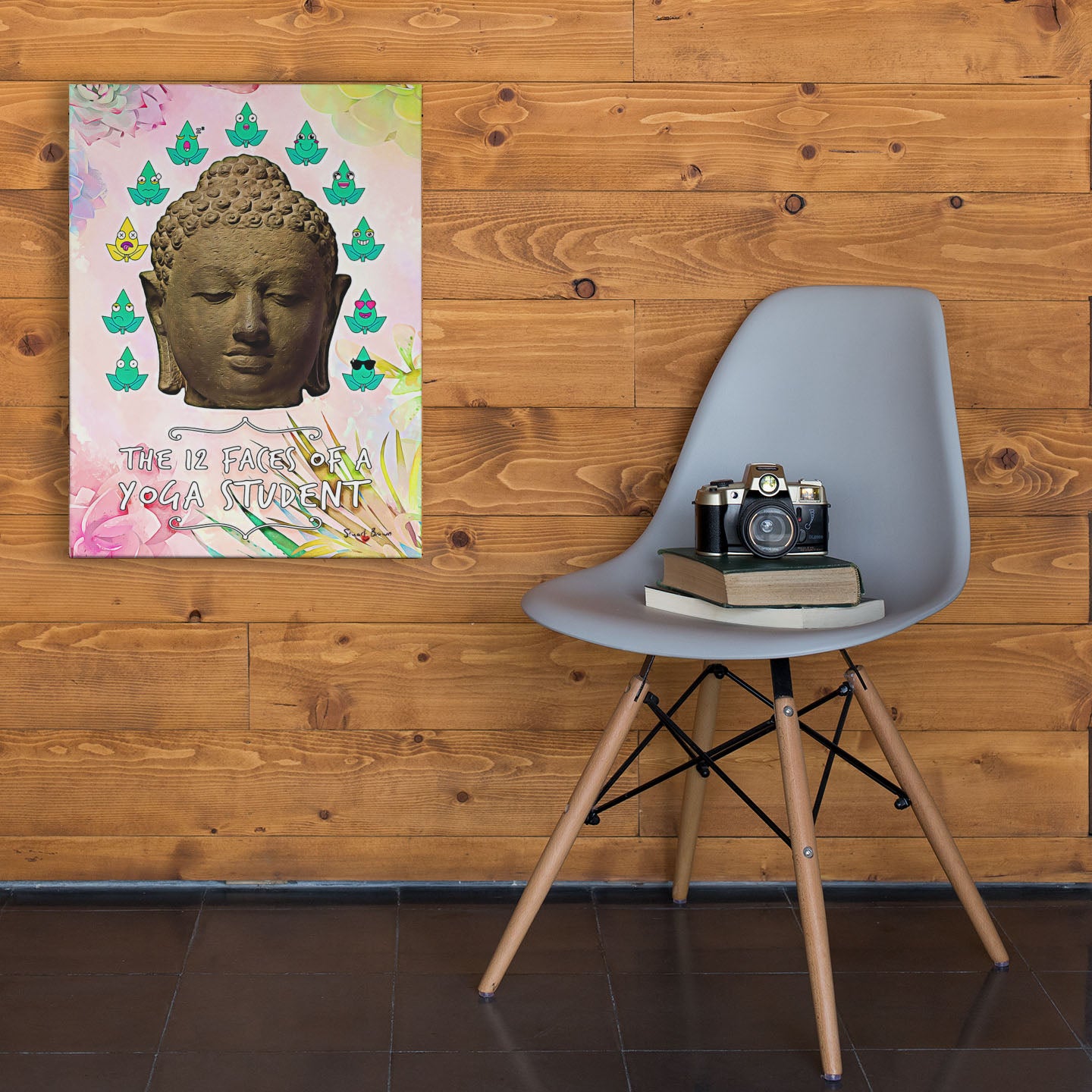 yoga teacher wall art